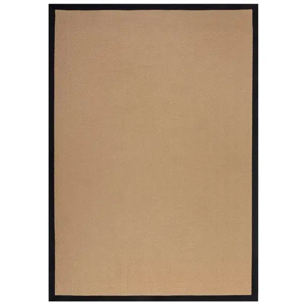 Herringbone Jute Border Rug Dunelm