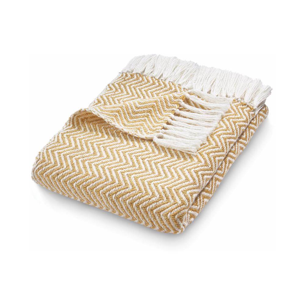 Herringbone Design Woven Throw The Rugs