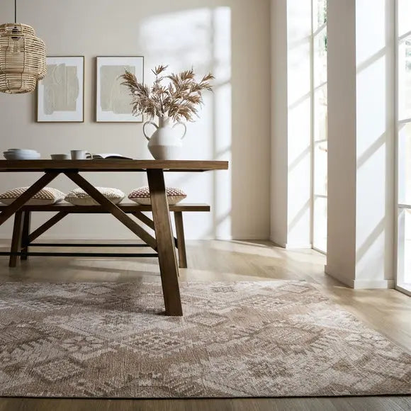 Hester Textured Washable Rug Dunelm