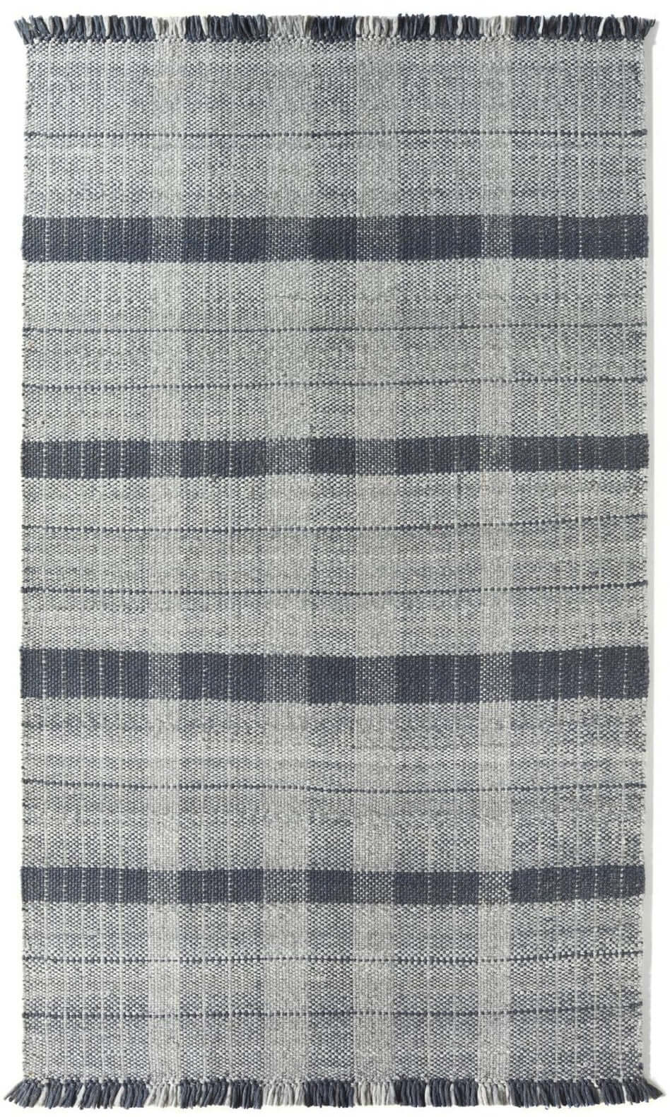 Highland Navy Checkered Rug The Rugs