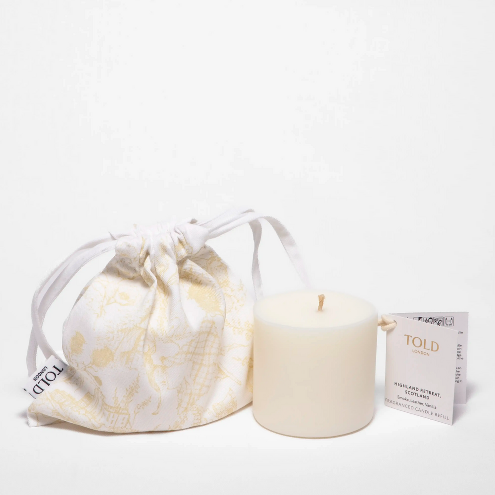 Highland Retreat, Scotland Candle Refill, 300g Told London
