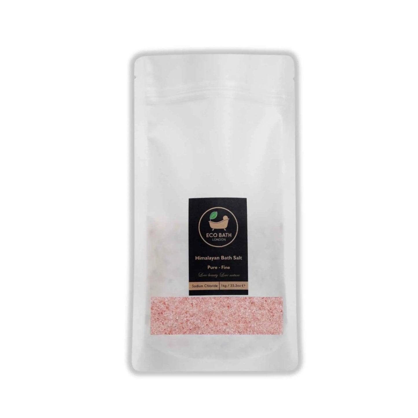 Himalayan Bath Salt Fine Grade - 1 KG Eco Bath London