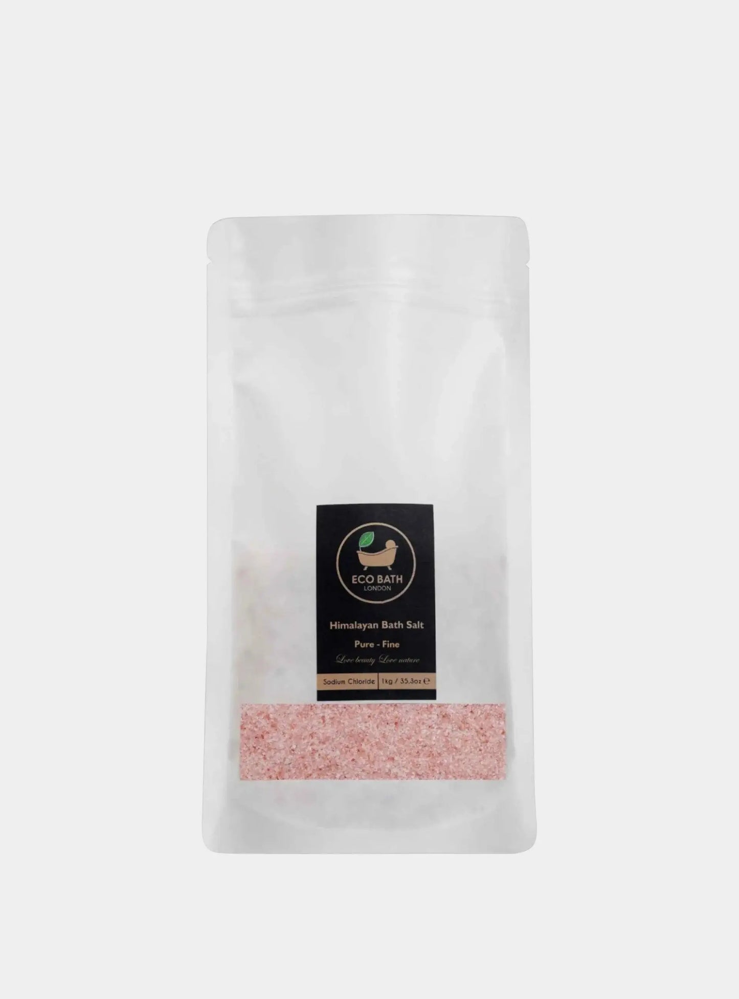 Himalayan Bath Salt Fine Grade - 1 KG Eco Bath London