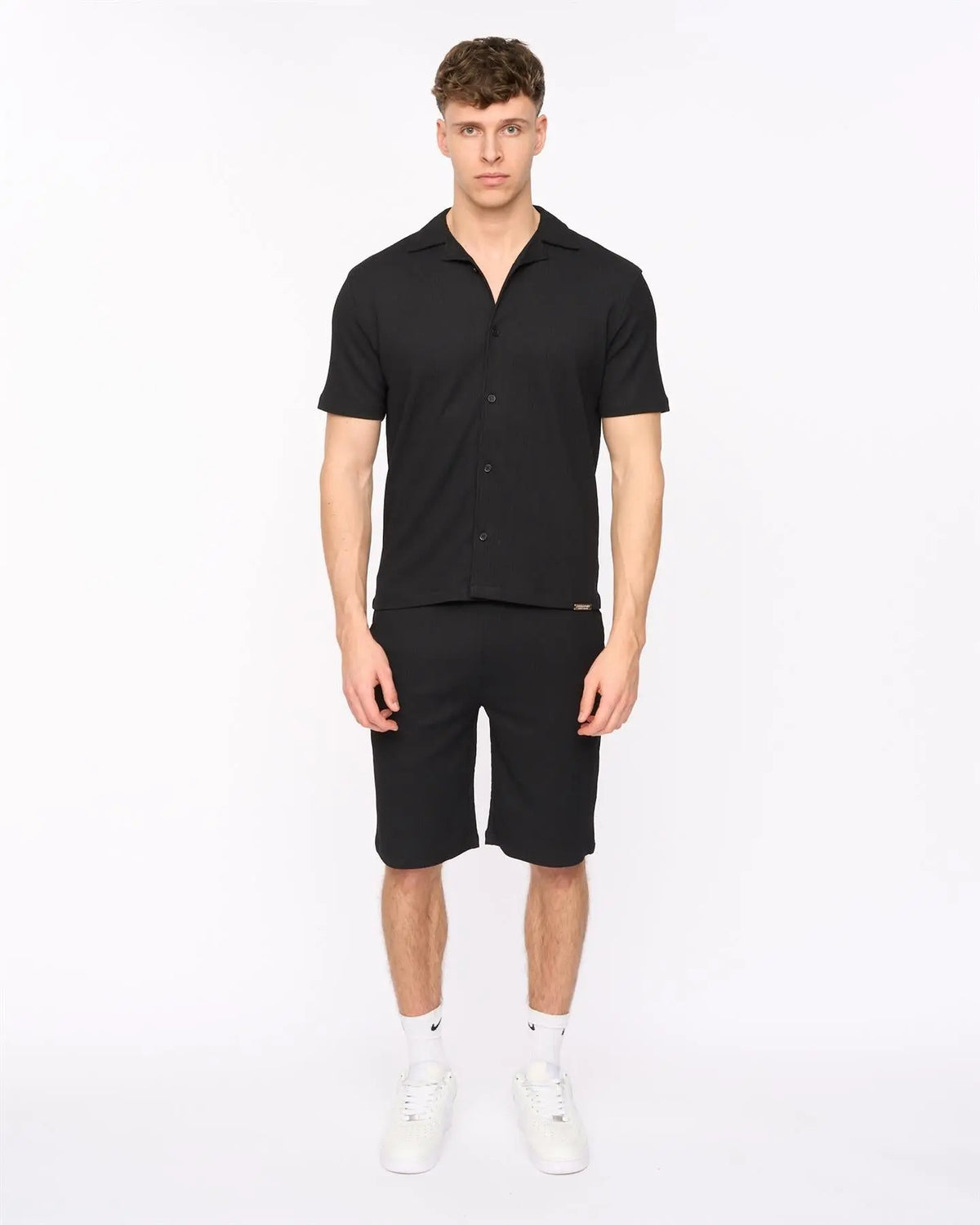 Hingham Shirt & Shorts Set Black Duck and Cover