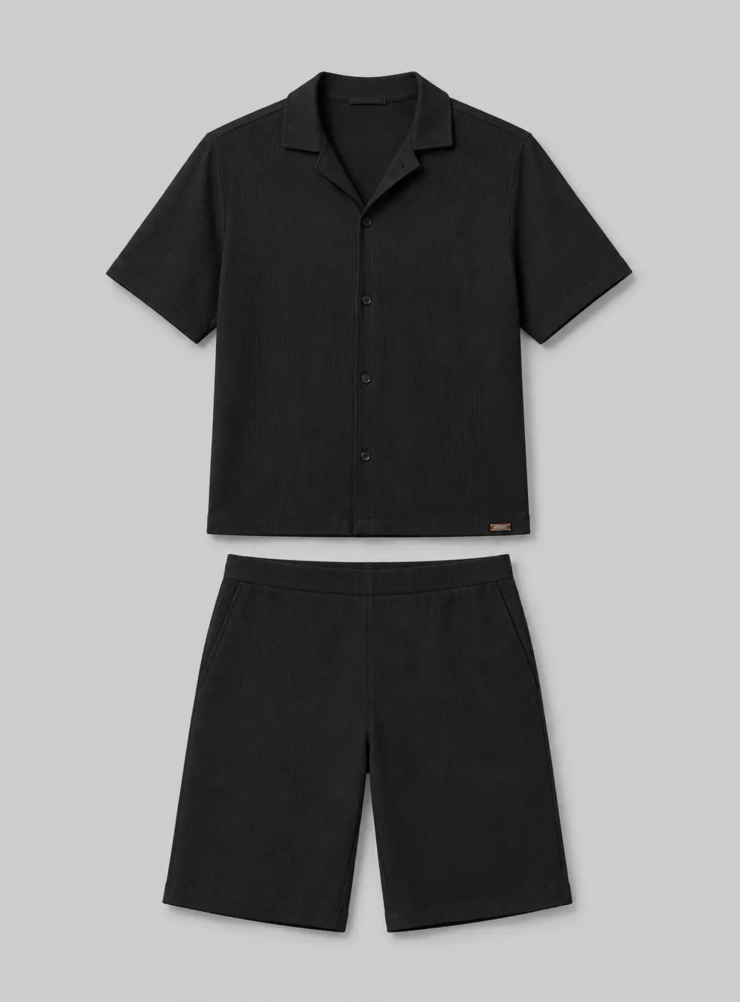 Hingham Shirt & Shorts Set Black Duck and Cover