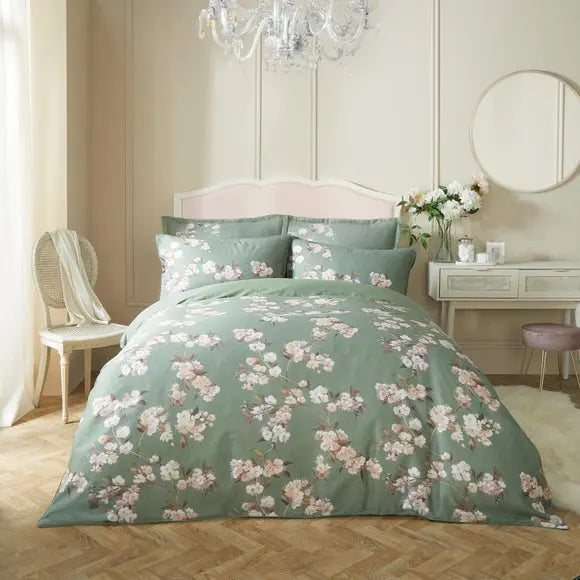 Holly Willoughby Blossoming Trail 100% Cotton Duvet Cover and Pillowcase Set Dunelm
