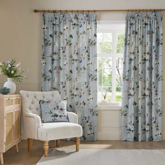 Holly Willoughby Exotic Bloom Pencil Pleat Curtains Dunelm