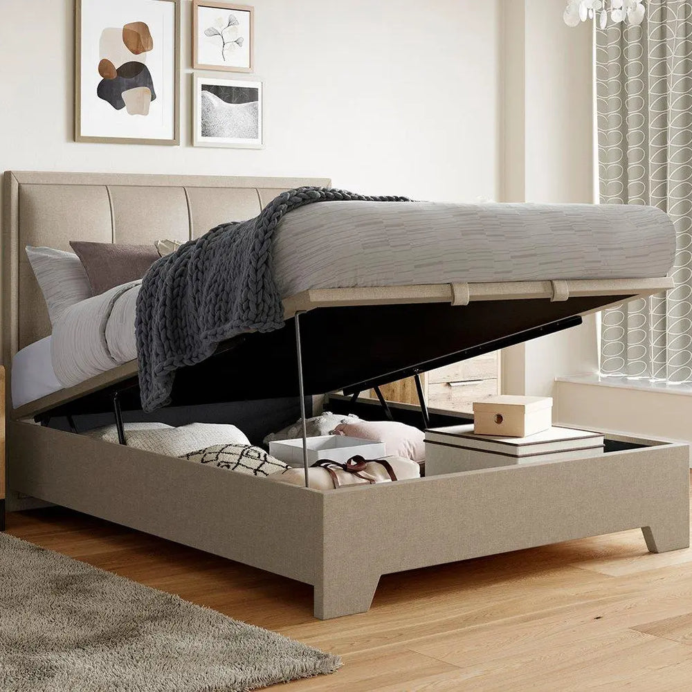 Hopkins Ottoman Bed Frame - Cream Dreams