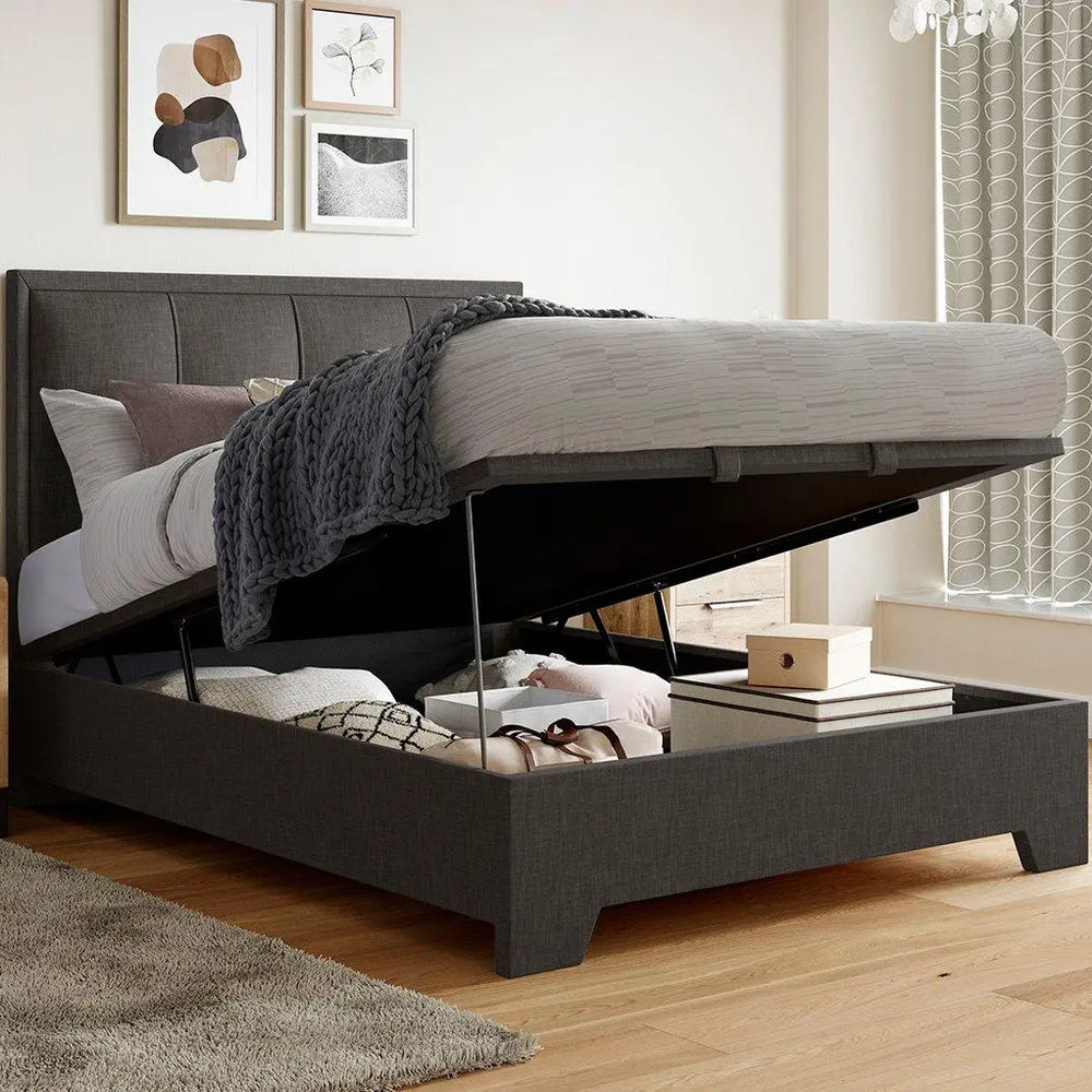 Hopkins Ottoman Bed Frame - Grey Dreams