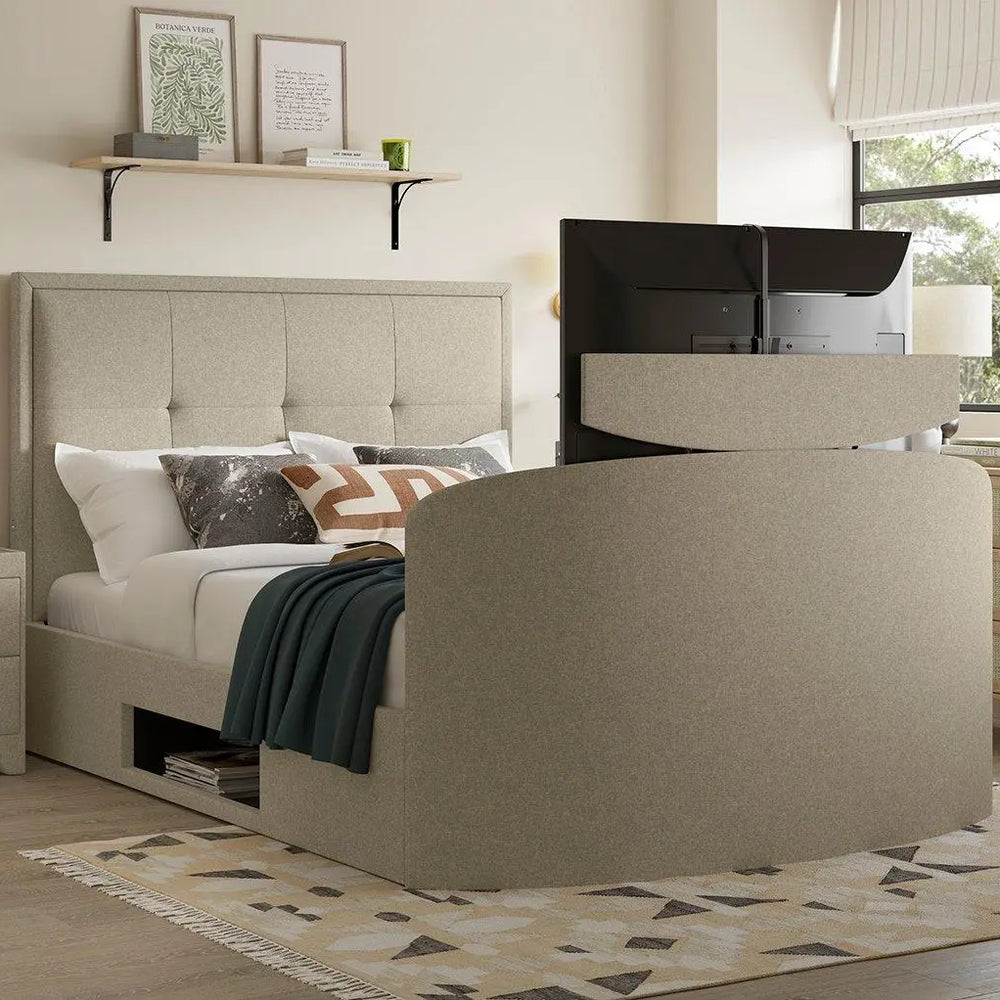 Hopkins Ottoman TV Bed - Cream Dreams
