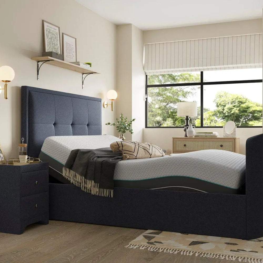 Hopkins Sleepmotion Adjustable Ottoman TV Bed - Blue Dreams