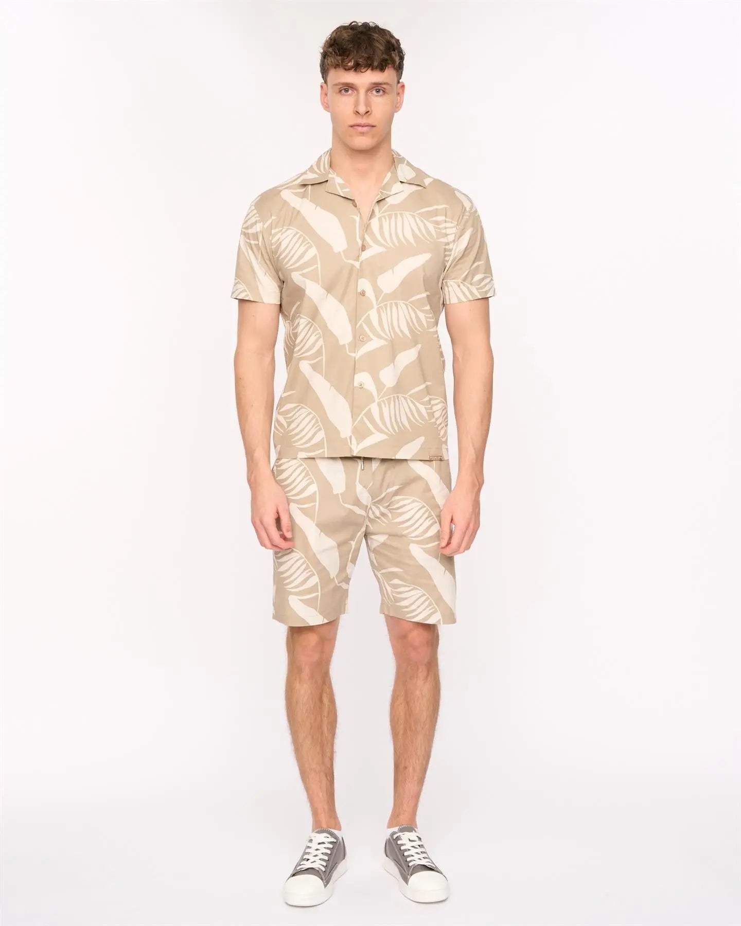 Hopkinton Shirt & Shorts Set Light Stone Duck and Cover
