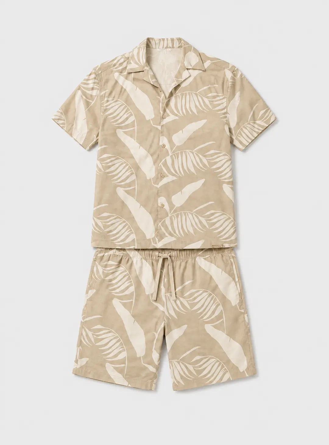Hopkinton Shirt & Shorts Set Light Stone Duck and Cover