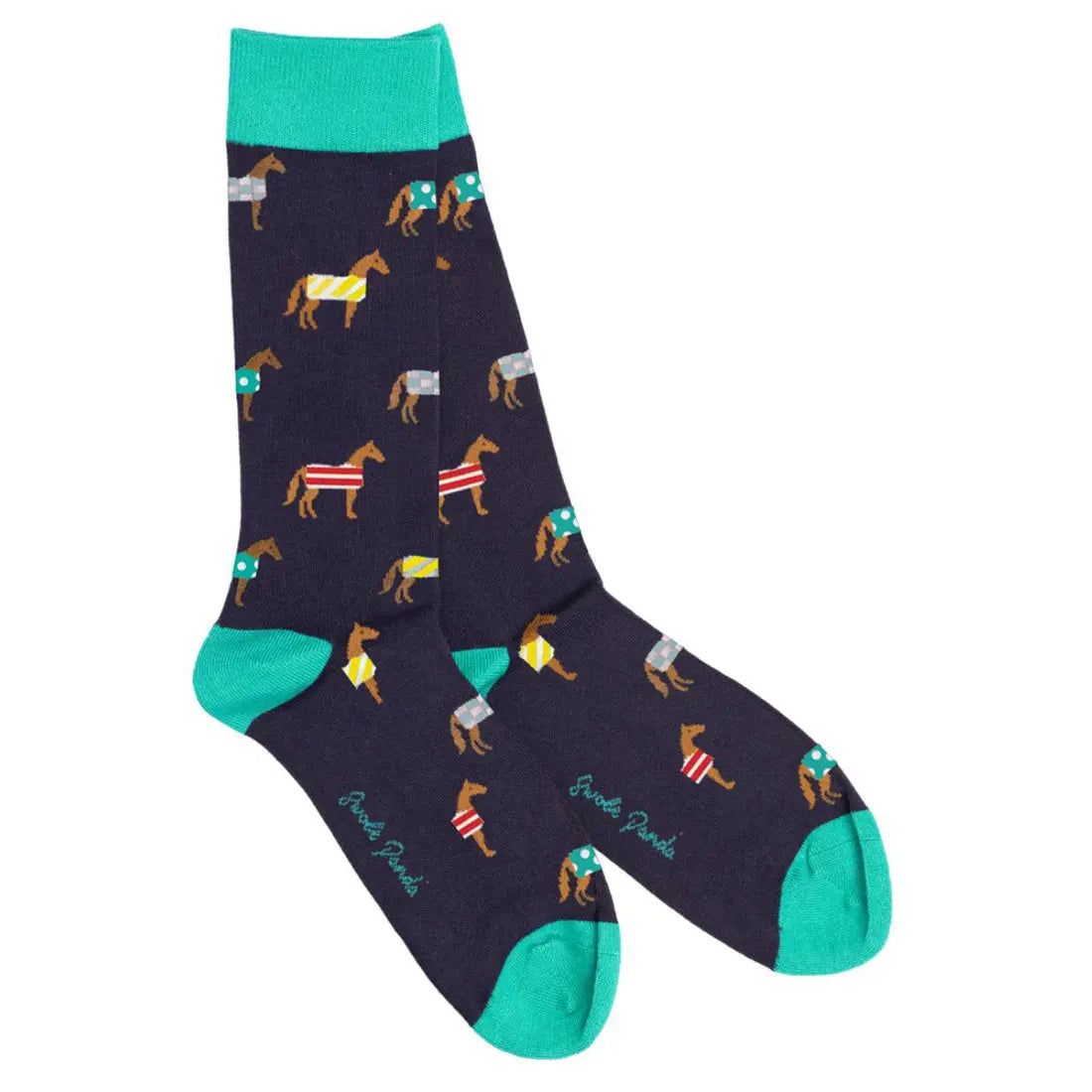 Horse Bamboo Socks Swole Panda
