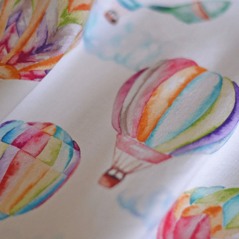Hot Air Balloons - Children's Cotton Curtain Fabric Katie Hipwell Design