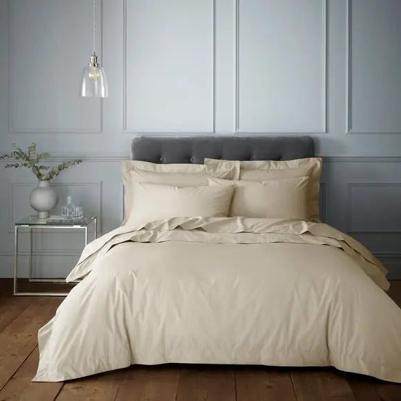 Hotel 230 Thread Count Cotton Percale Duvet Cover Dunelm