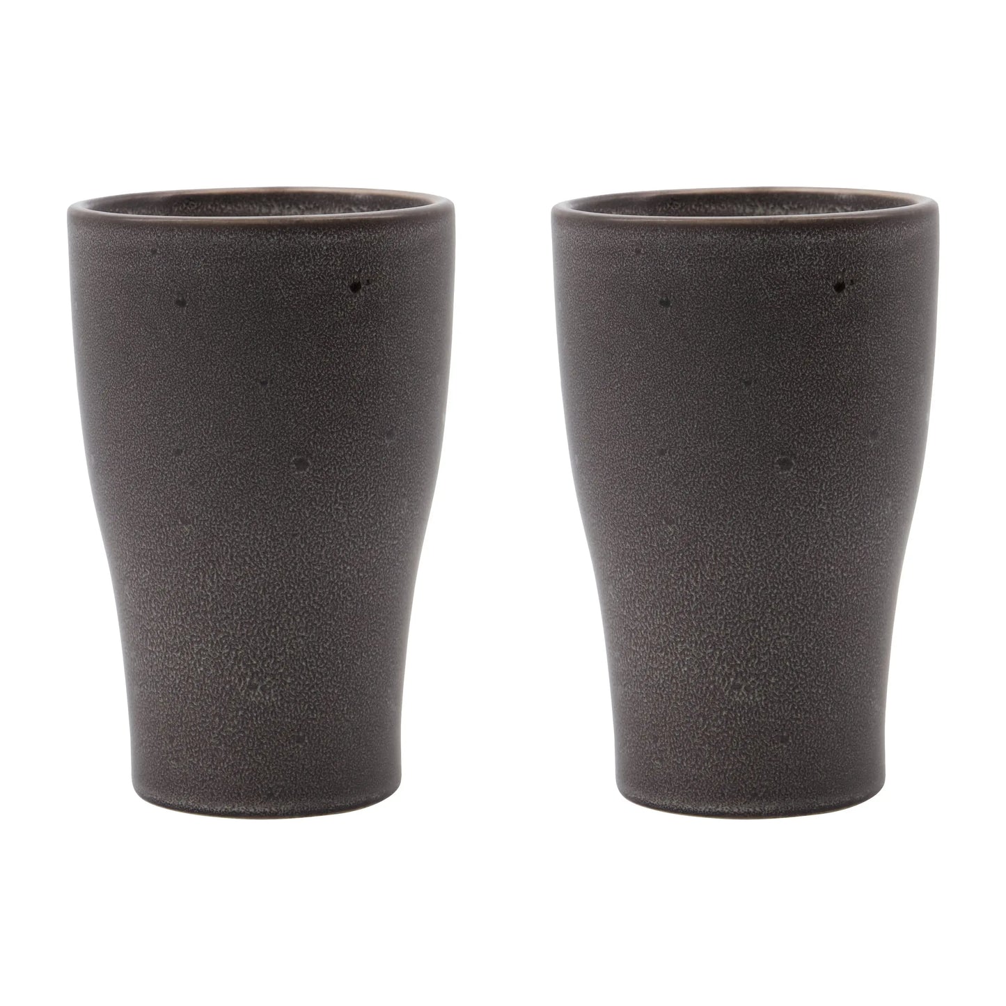 House Doctor Liss Thermos Mug 14 Cm 2-Pack Dark Grey House Doctor