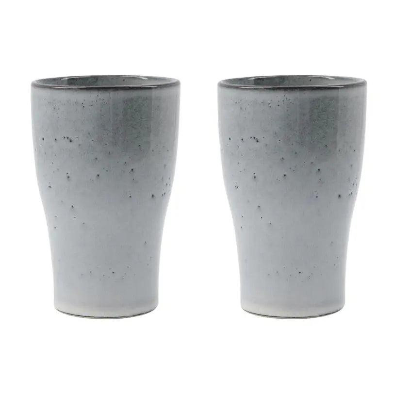 House Doctor Liss Thermos Mug 14 Cm 2-Pack Light Grey House Doctor