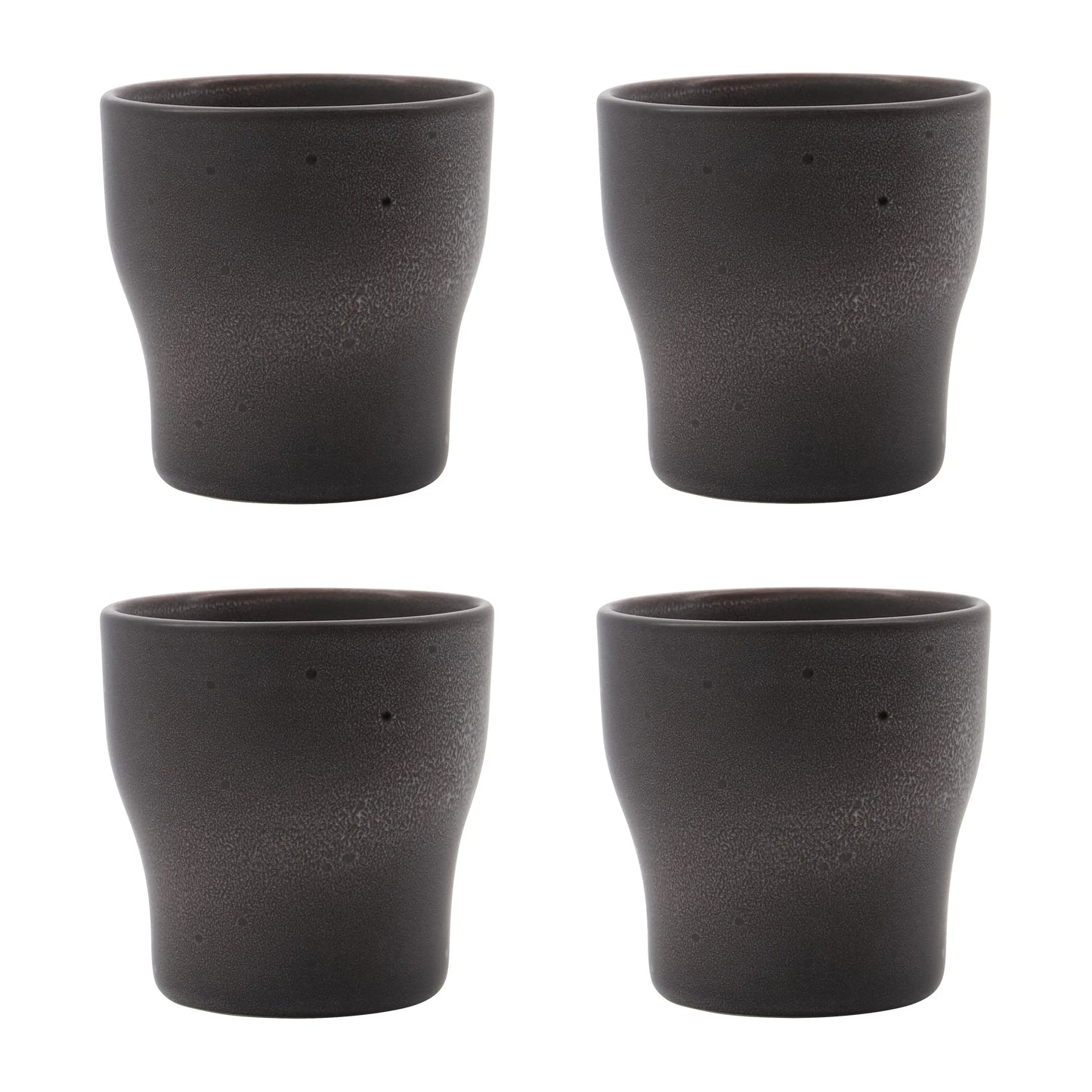 House Doctor Liss Thermos Mug 9 Cm 4-Pack Dark Grey House Doctor
