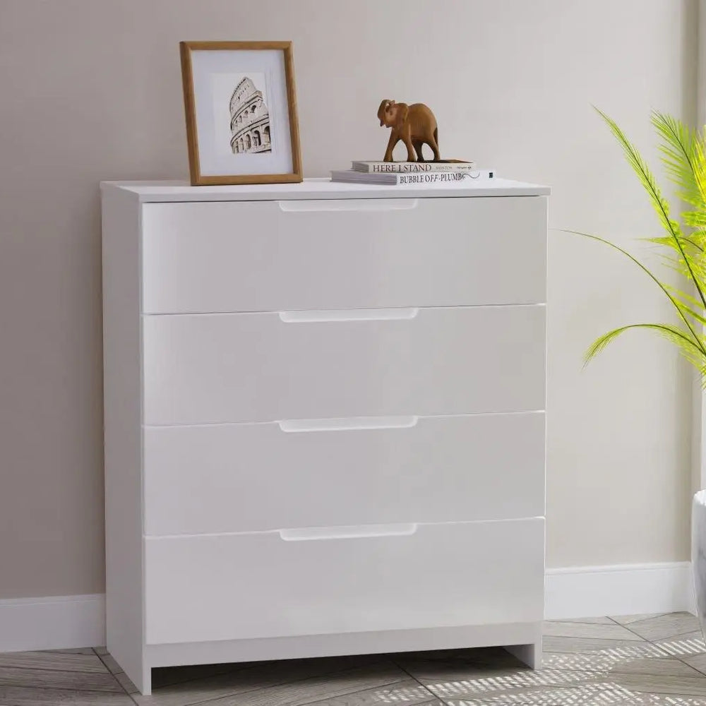 Houston 4-Drawer Chest - White Dreams