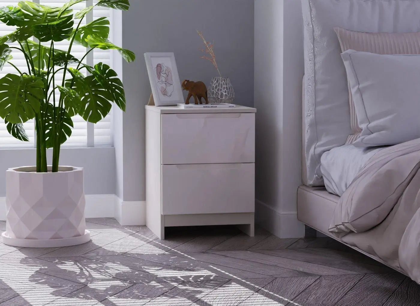 Houston Bedside Table - Brown Dreams