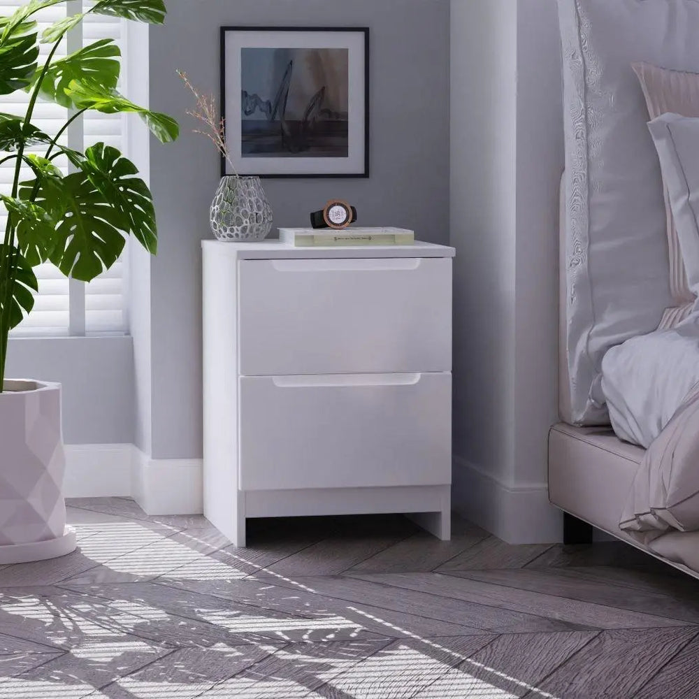 Houston Bedside Table - White Dreams