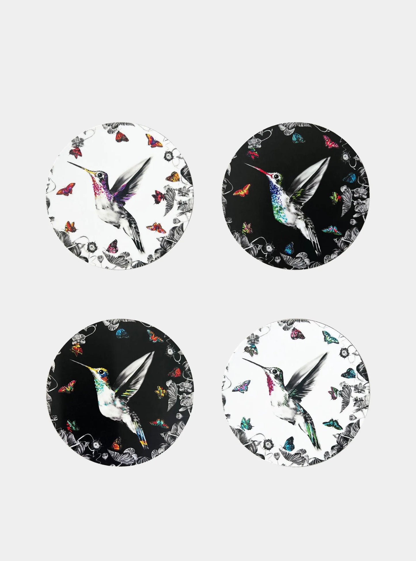 Hummingbird Coasters - Set B of 4 Mixed Susannah Weiland Collections