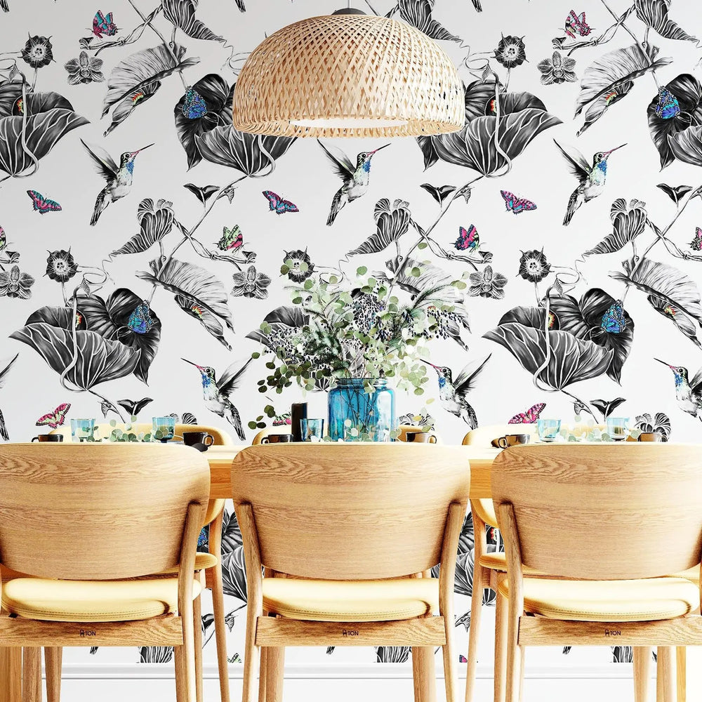Hummingbird Wallpaper - Multi Susannah Weiland Collections