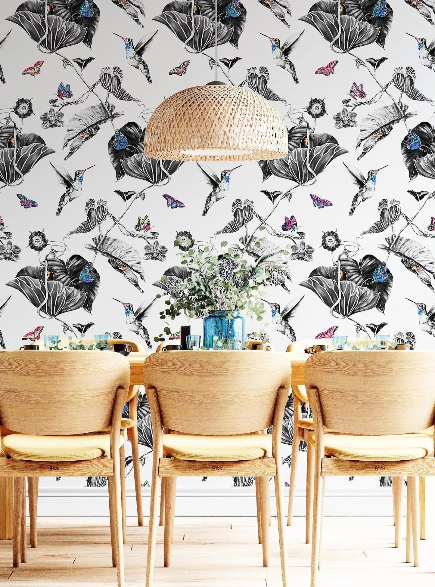Hummingbird Wallpaper - Multi Susannah Weiland Collections