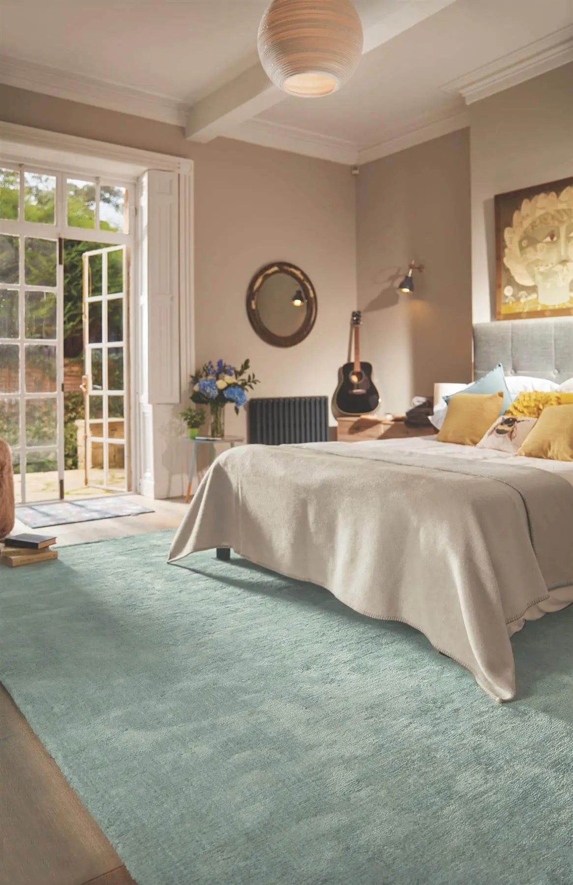 Hush Solid Aqua Luxury Rug The Rugs