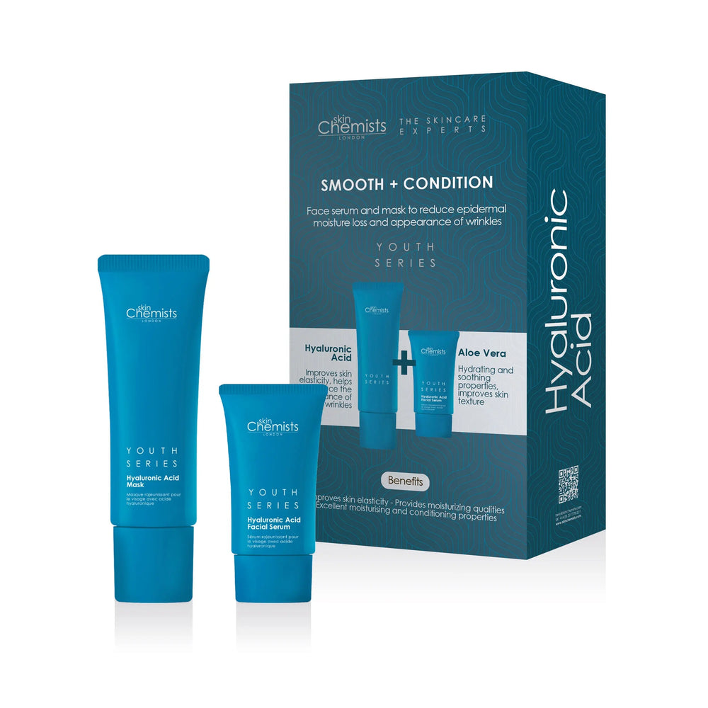 Hyaluronic Acid Smooth & Condition Kit + Free Hyaluronic Acid Mask 50ml skinChemists