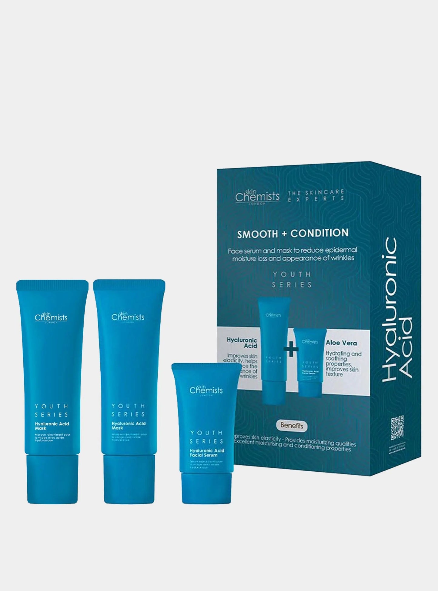 Hyaluronic Acid Smooth & Condition Kit + Free Hyaluronic Acid Mask 50ml skinChemists