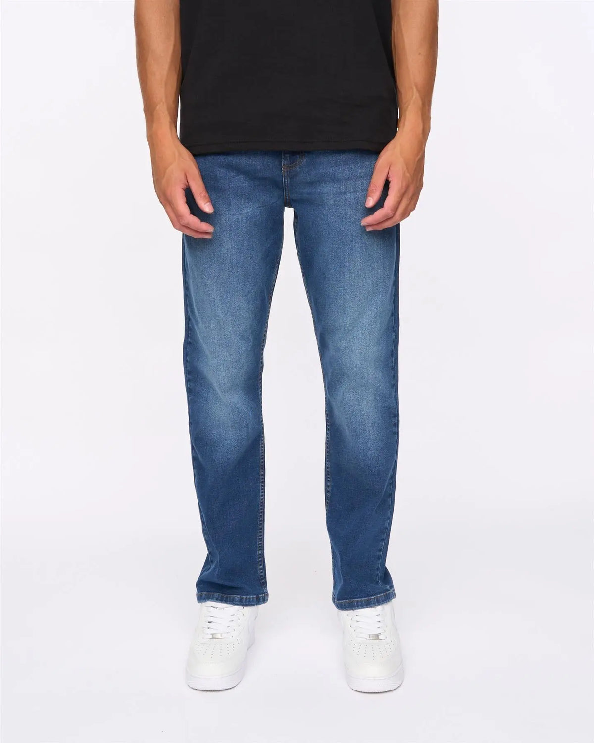 Hydras Straight Leg Jeans Mid Wash Duck and Cover