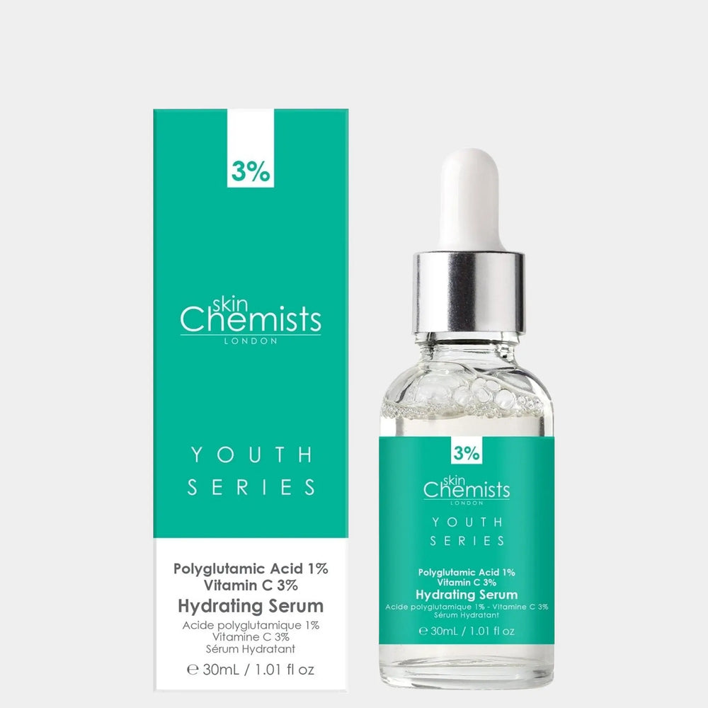 Hydrating Serum Polyglutamic Acid 1%, Vitamin C 3% 30ml skinChemists
