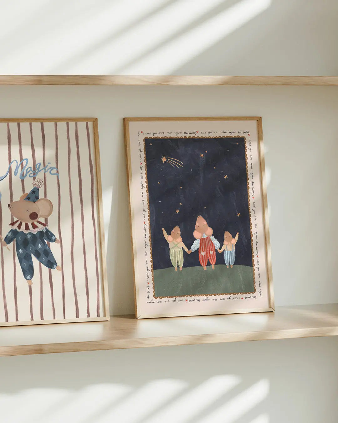 I Need You - Three Mice Art Print Lion & The Pear