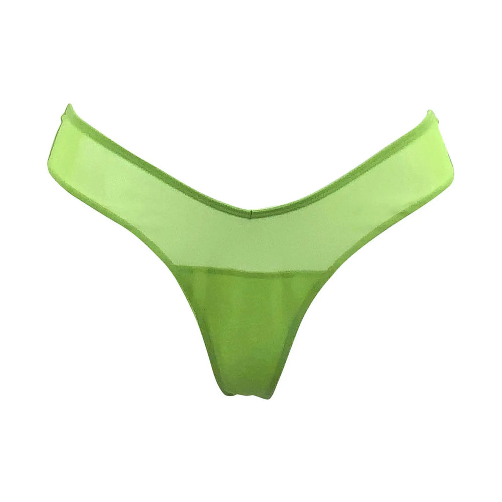 I.D. Line Fine Mesh V-thong Green NOKAYA