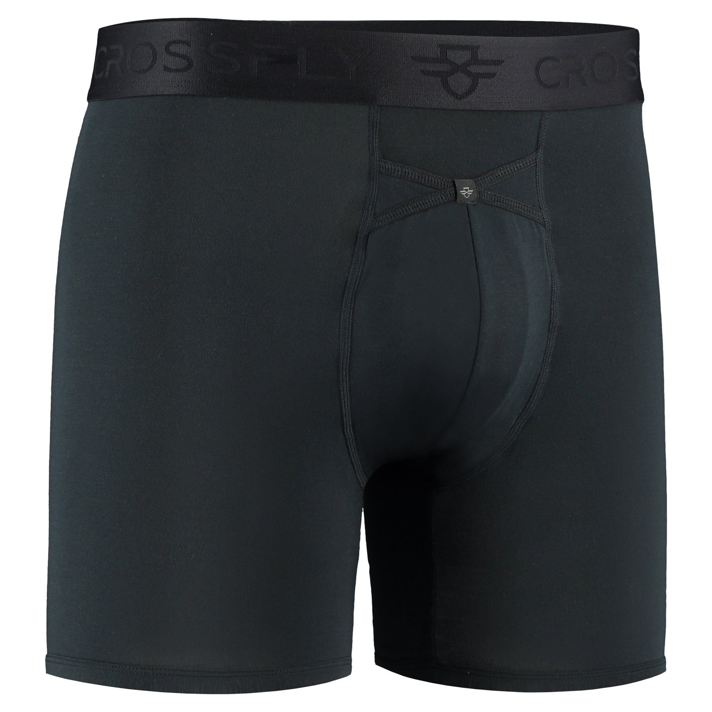 IKON Men's 6" Boxers - Black Crossfly