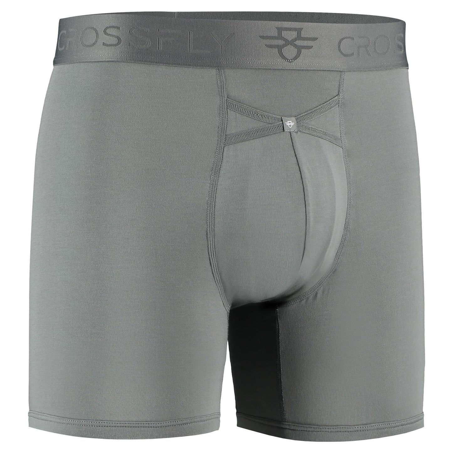 IKON Men's 6" Boxers - Charcoal Crossfly
