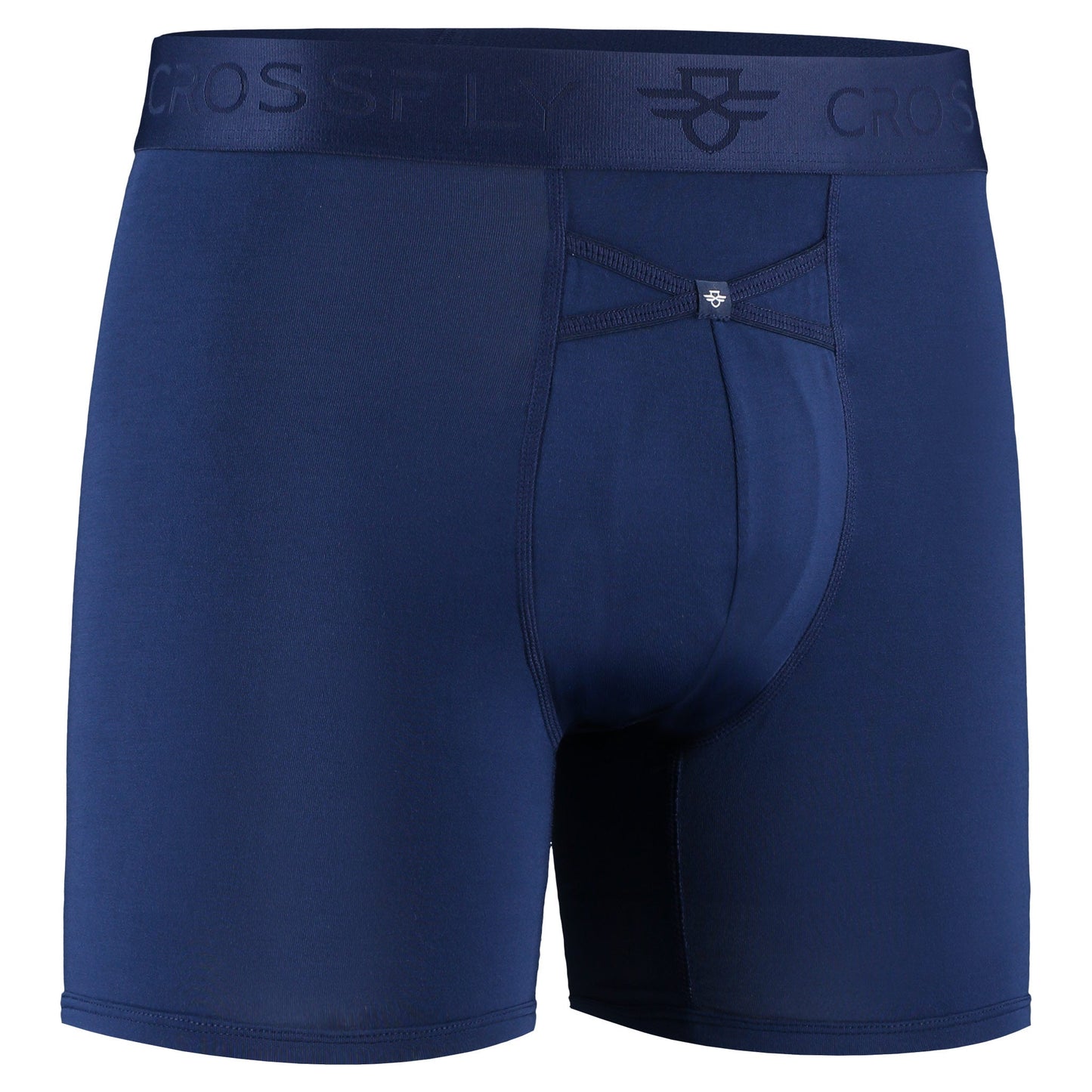 IKON Men's 6" Boxers - Navy Crossfly