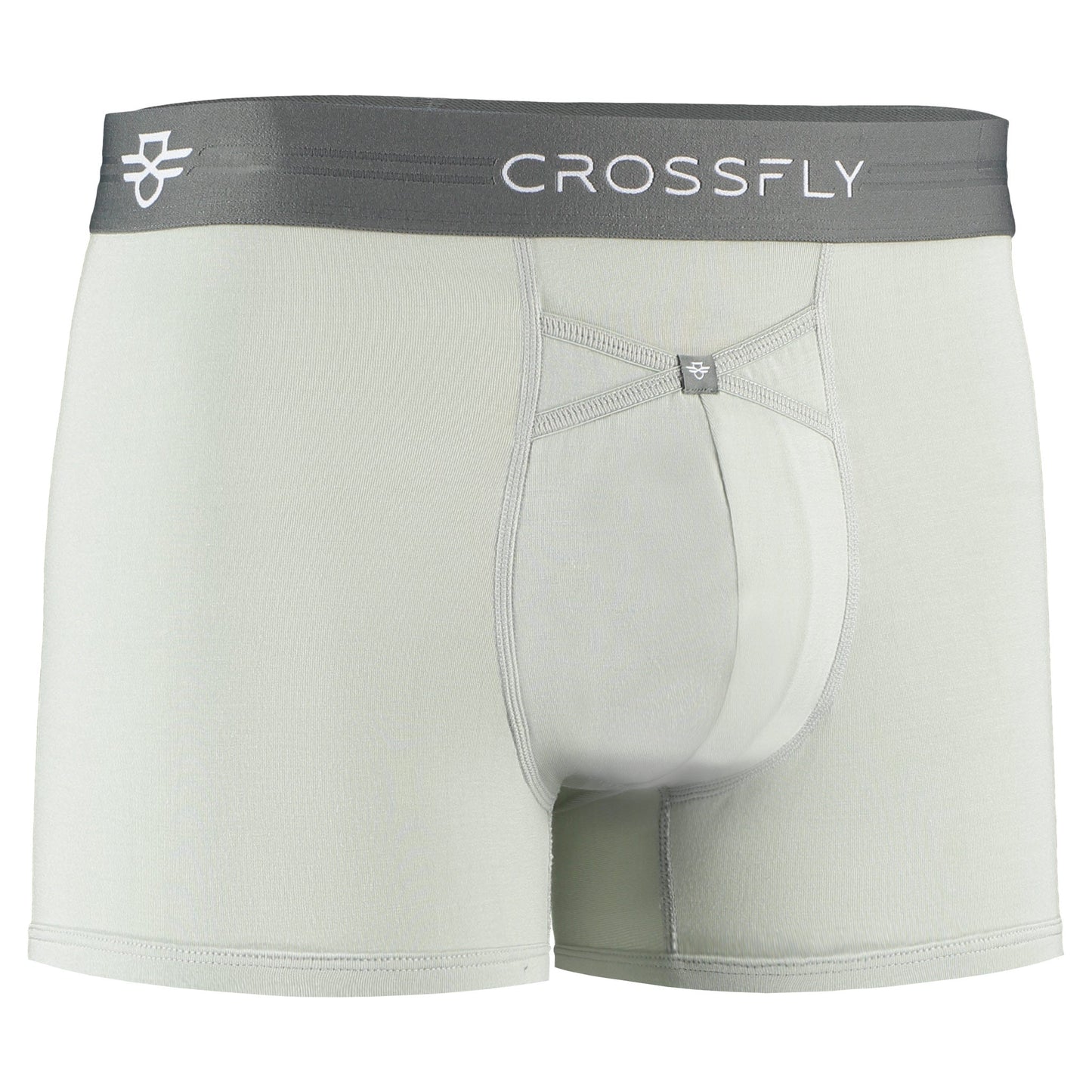 IKON X Men's 3" Trunks - Silver/Charcoal Crossfly