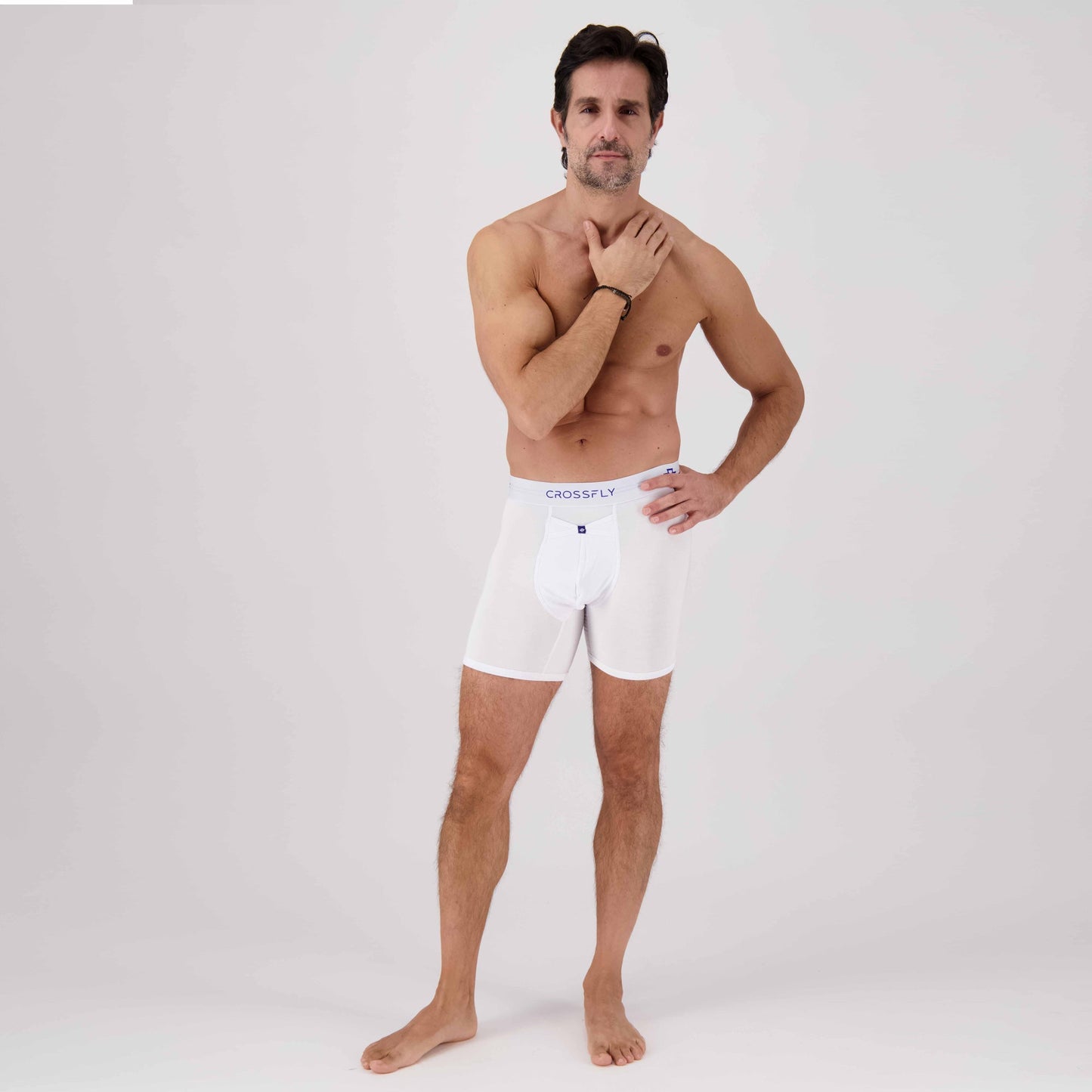 3-pack: IKON X Men's 6" Boxers - White Crossfly