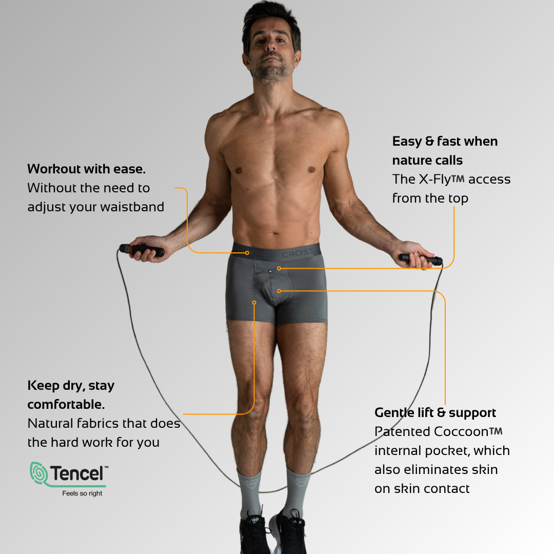 IKON Men's 3" Trunks - Charcoal Crossfly