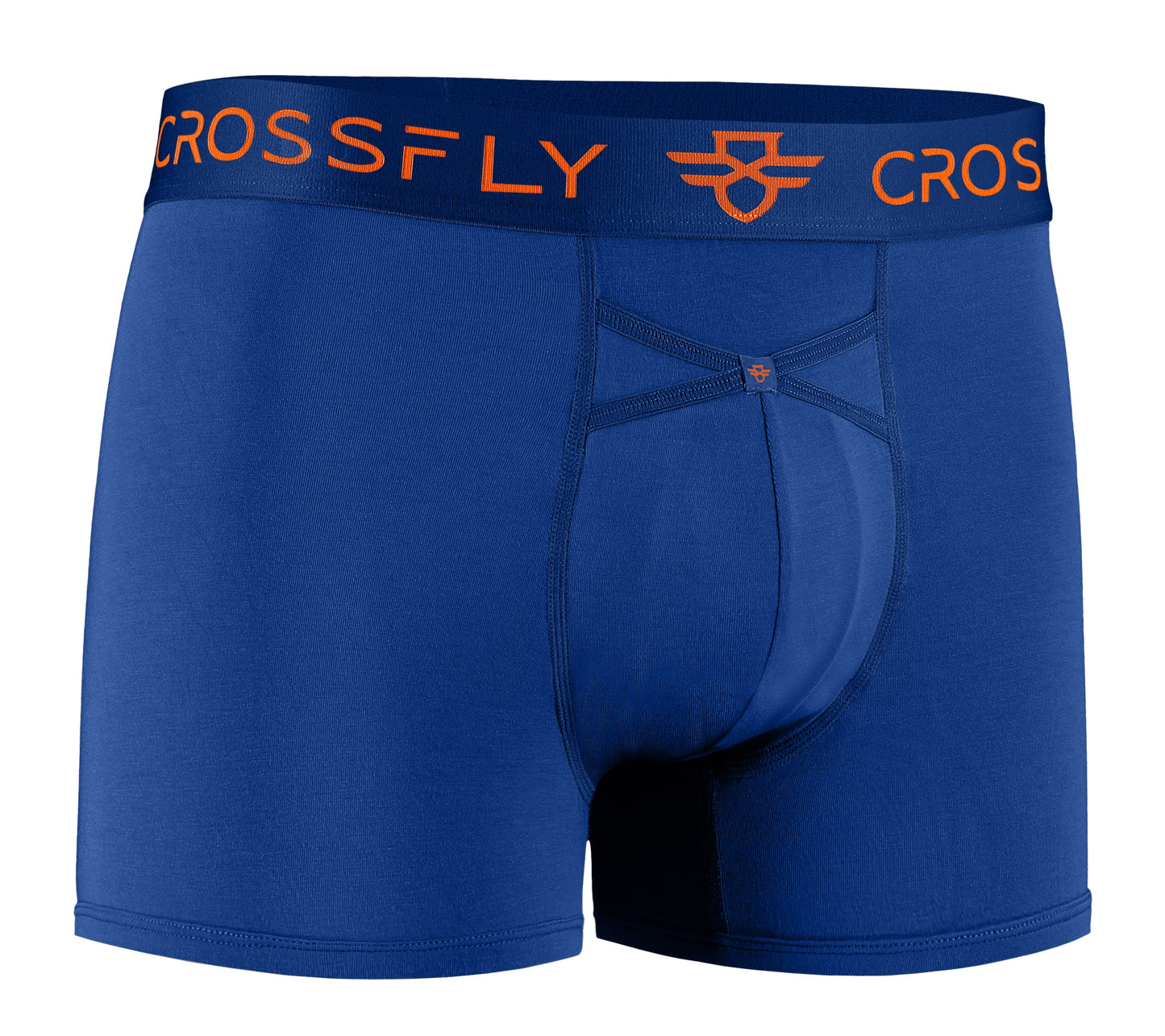 IKON Men's 3" Trunks - Italia Blue Orange Crossfly