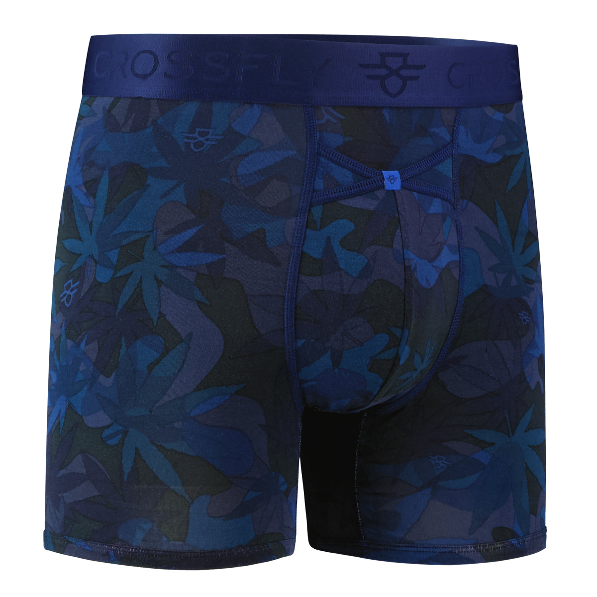 IKON Men's 6" Boxers - Hemp Blue Crossfly