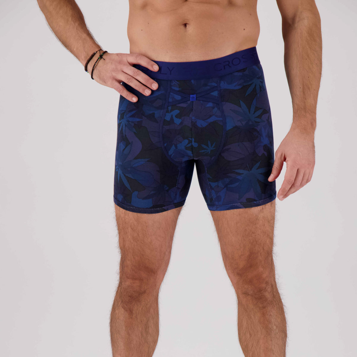 IKON Men's 6" Boxers - Hemp Blue Crossfly