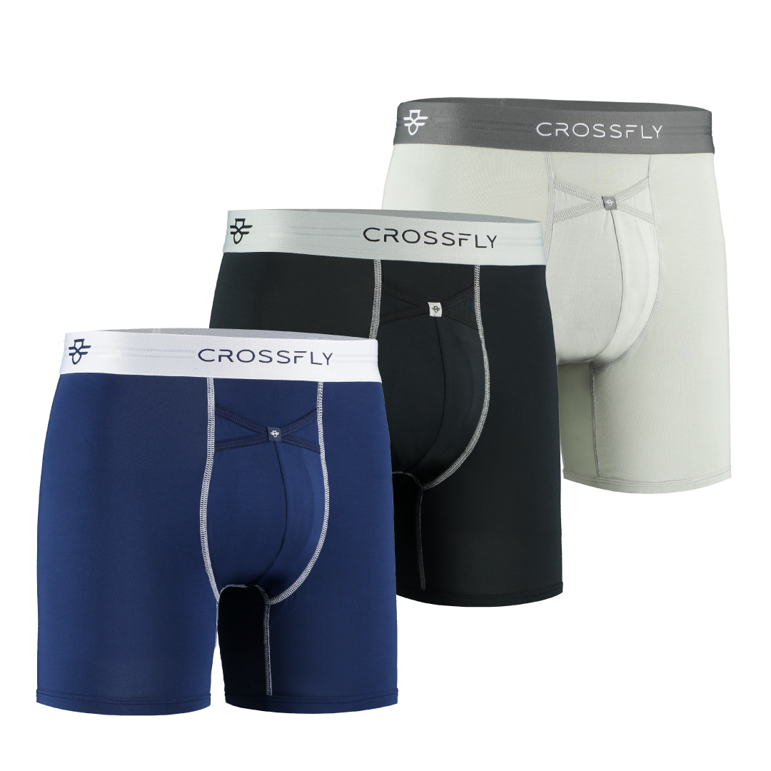 3-pack: IKON X Men's 6" Boxers - Multi Crossfly