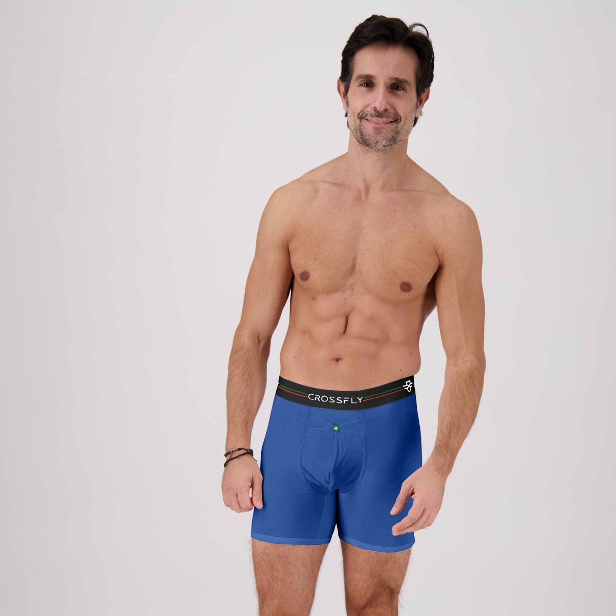 IKON X Men's 6" Boxers - Italia Blue Marle Crossfly