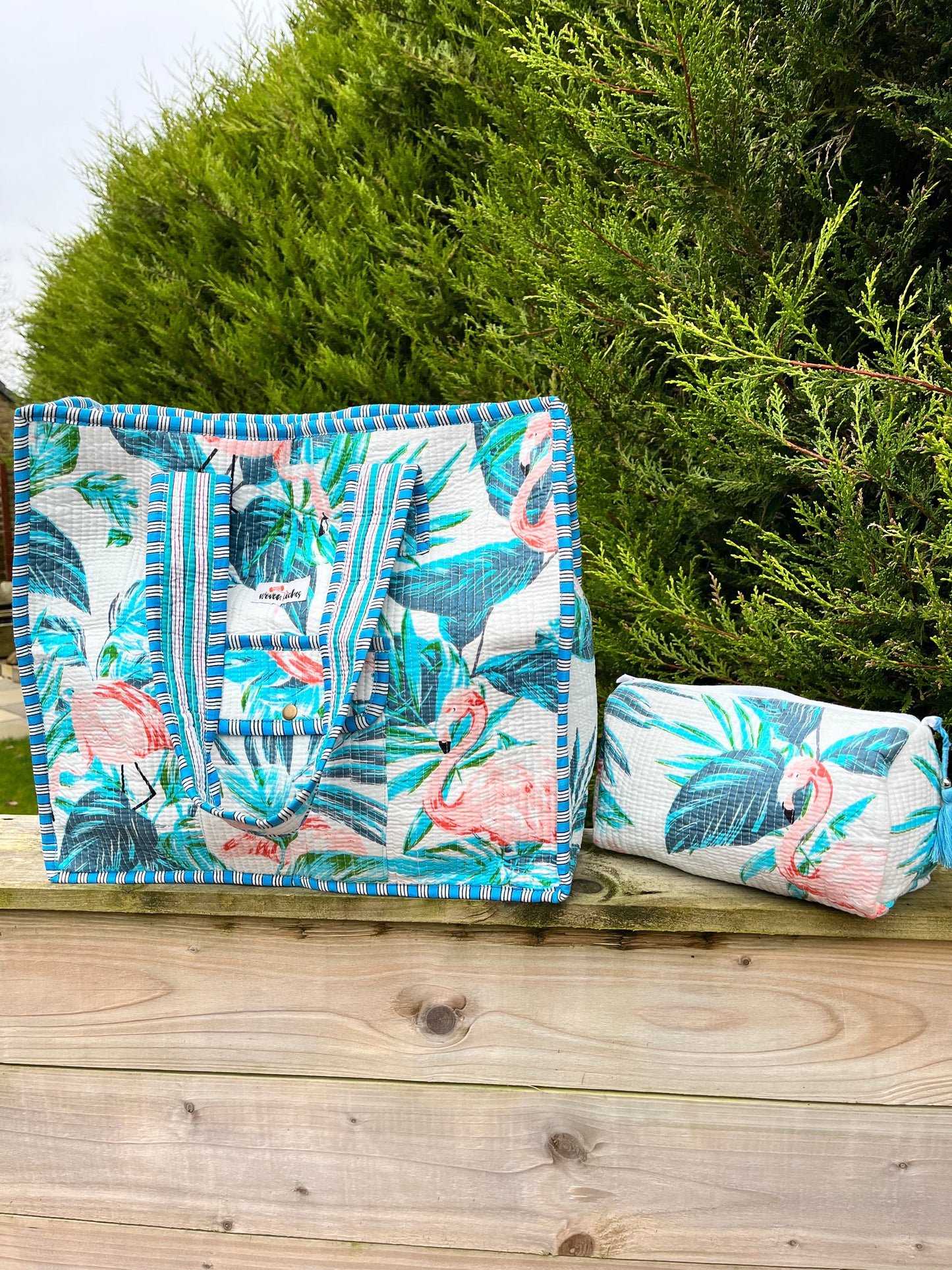 Maanya Flamingo tote bag Naree Clothing