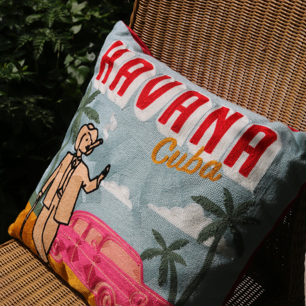 Havana Needlepoint Cushion The Pillow Drop