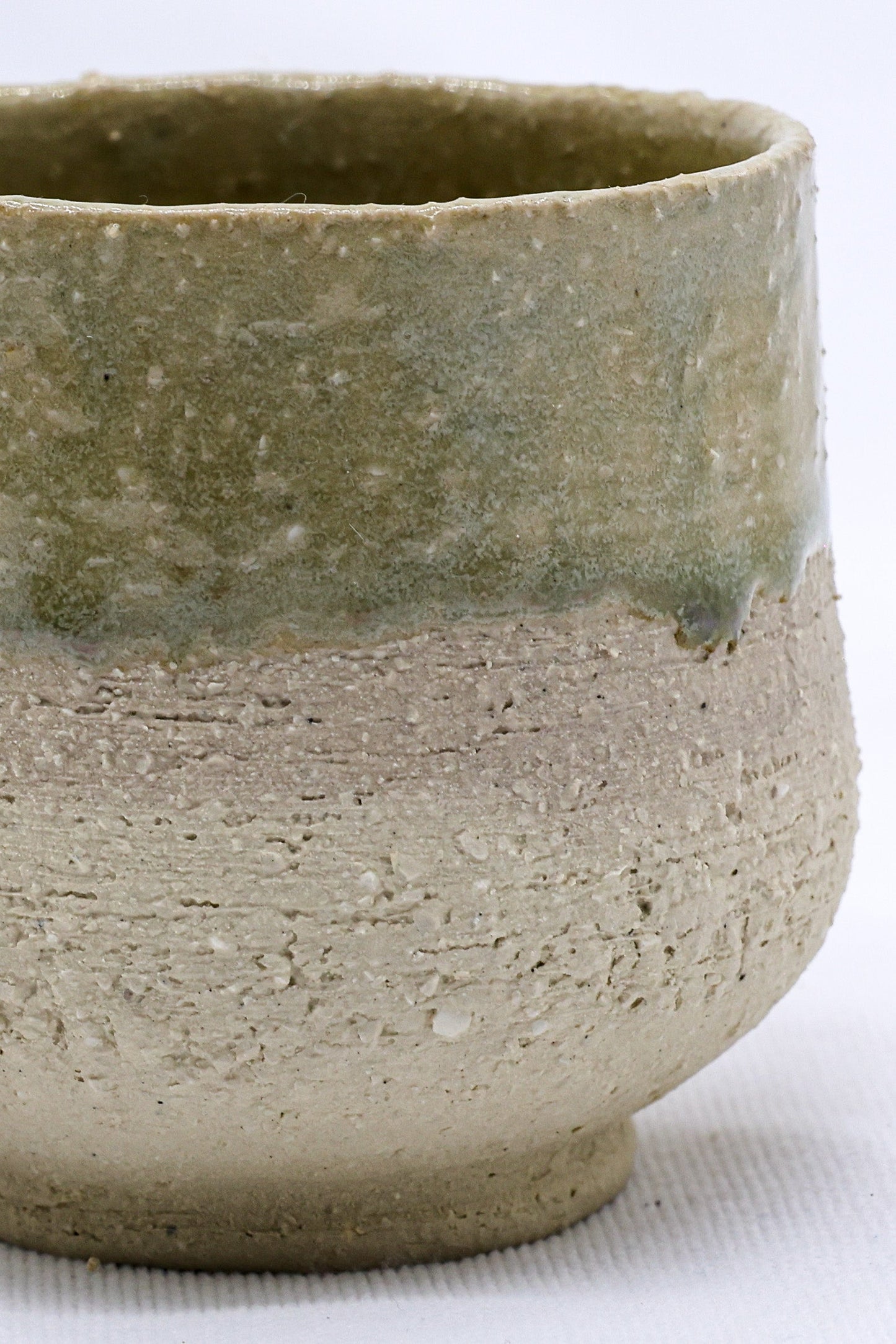 Beige Tazza Handmade Ceramic Milled Stoneware Cappucino Mug Ribera Handmade Ceramics